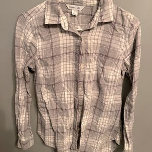 Grey old navy flannel